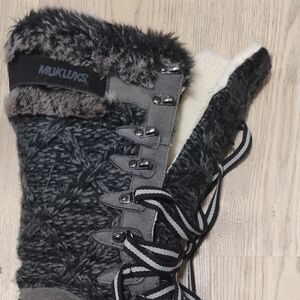 Muk Luks Women's Grey Winter Boots